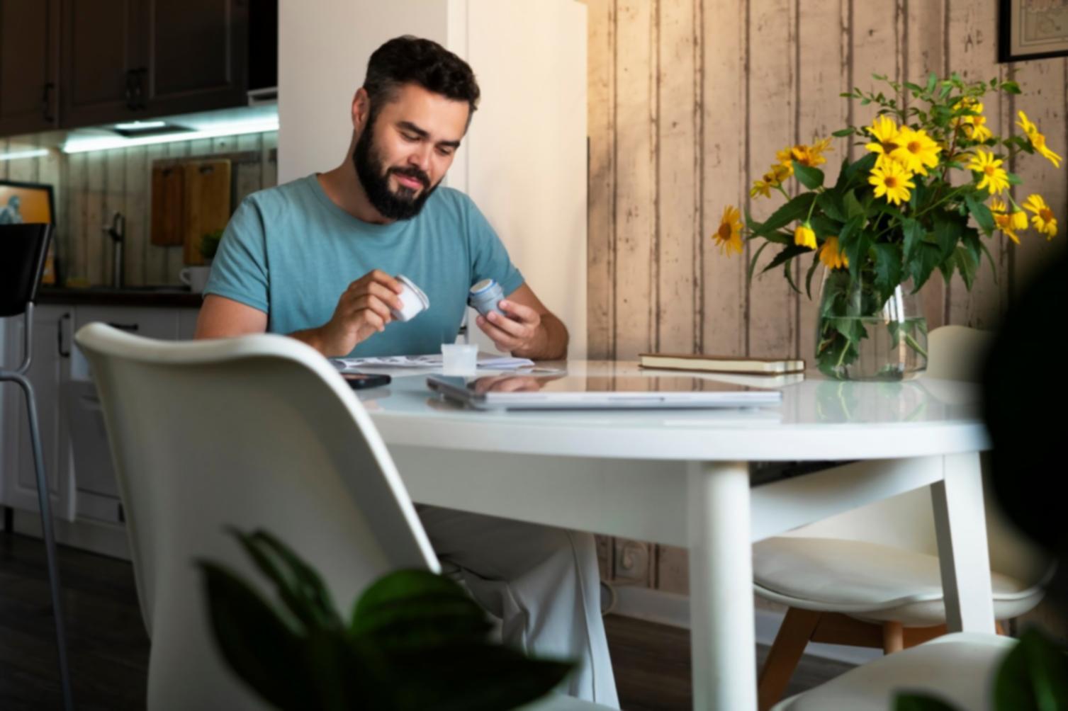 Budget planning session with business metrics and performance indicators